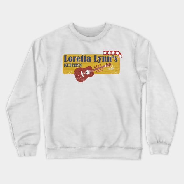 Loretta Lynn Vintage Kitchen Shop Crewneck Sweatshirt by sanantaretro